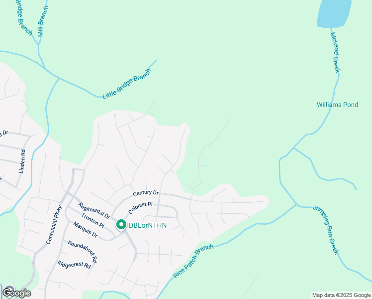 map of restaurants, bars, coffee shops, grocery stores, and more near 232 Bandana Way in Cameron