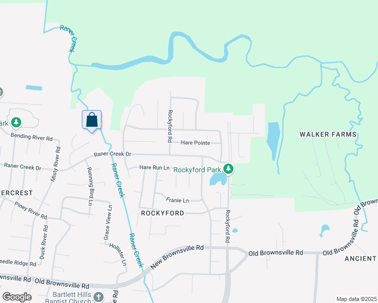 map of restaurants, bars, coffee shops, grocery stores, and more near 6794 Raner Creek Drive in Arlington