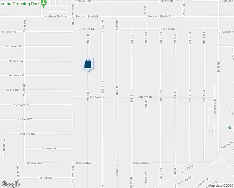 map of restaurants, bars, coffee shops, grocery stores, and more near 492 3rd Street Northeast in Rio Rancho