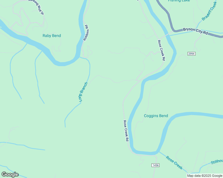 map of restaurants, bars, coffee shops, grocery stores, and more near Rose Creek Road in Macon County