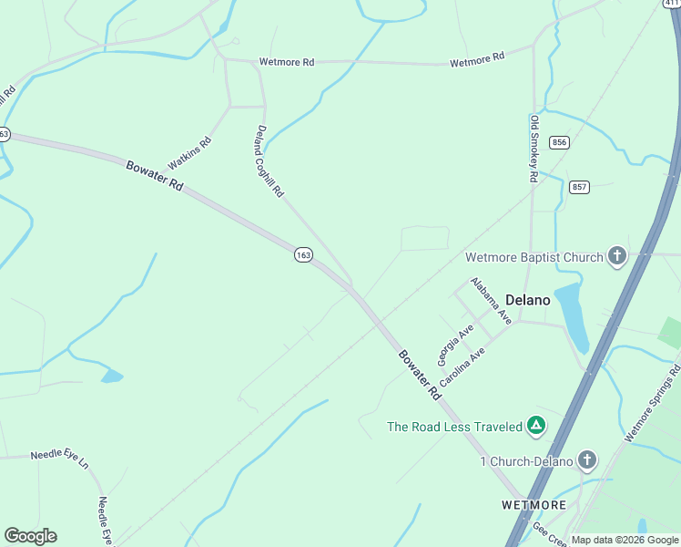 map of restaurants, bars, coffee shops, grocery stores, and more near 145 Strawberry Lane in Delano