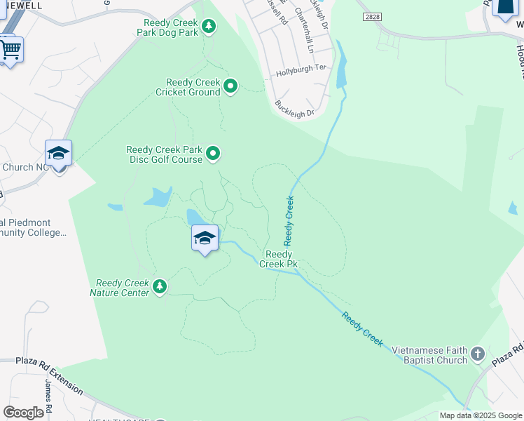 map of restaurants, bars, coffee shops, grocery stores, and more near 2900 Rocky River Road in Charlotte