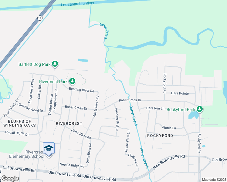map of restaurants, bars, coffee shops, grocery stores, and more near 5155 Bluff Springs Cove in Arlington