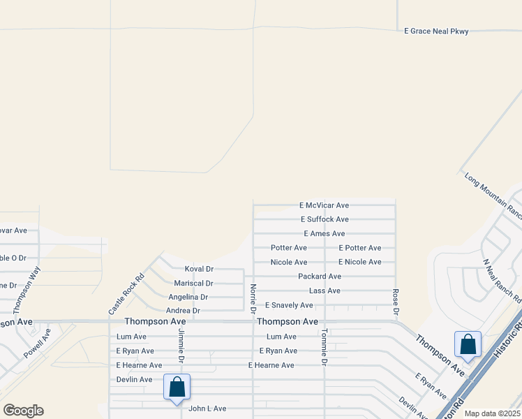 map of restaurants, bars, coffee shops, grocery stores, and more near 2980 East McVicar Avenue in Kingman