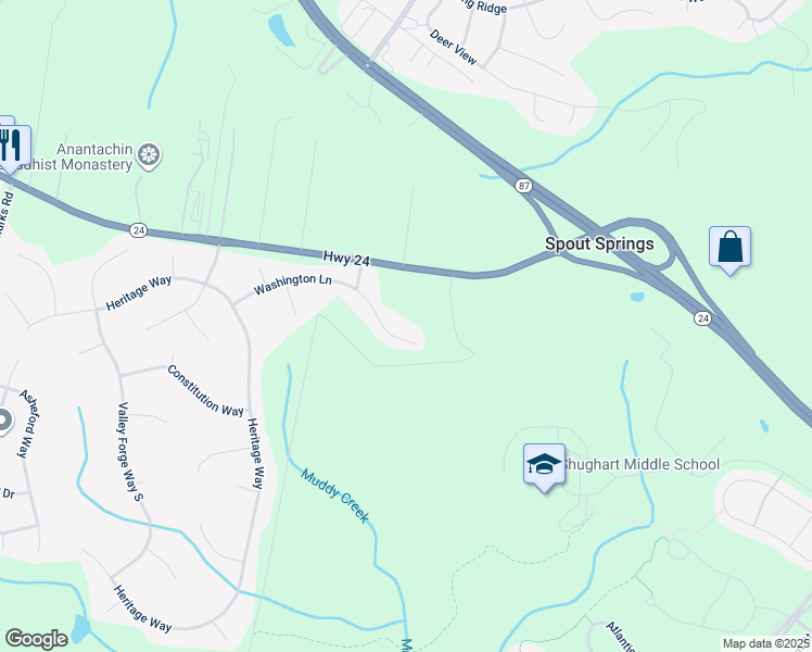 map of restaurants, bars, coffee shops, grocery stores, and more near 449 Washington Lane in Cameron
