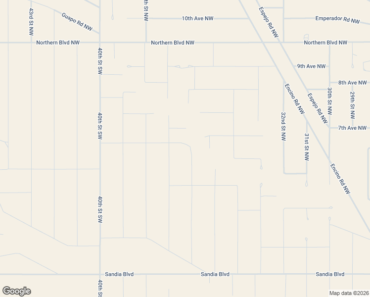 map of restaurants, bars, coffee shops, grocery stores, and more near 36th Street Northwest in Rio Rancho