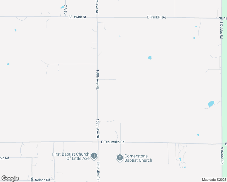 map of restaurants, bars, coffee shops, grocery stores, and more near 4029 168th Avenue Northeast in Norman