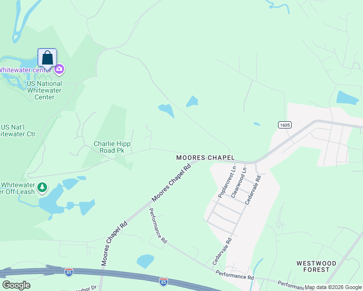 map of restaurants, bars, coffee shops, grocery stores, and more near 4429 Charlie Hipp Road in Charlotte