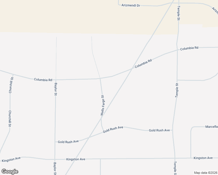 map of restaurants, bars, coffee shops, grocery stores, and more near Columbia Road in California City