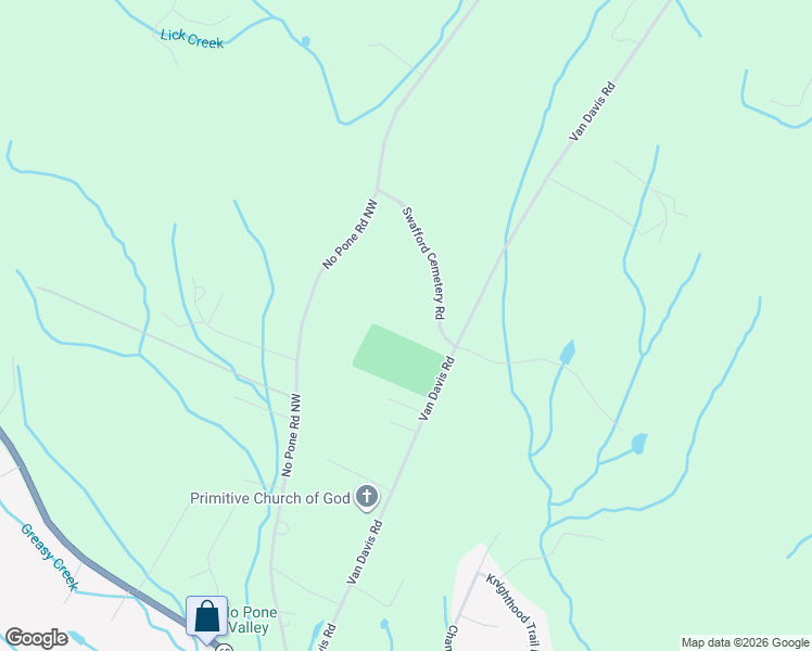 map of restaurants, bars, coffee shops, grocery stores, and more near 101 Swafford Cemetery Road in Bradley