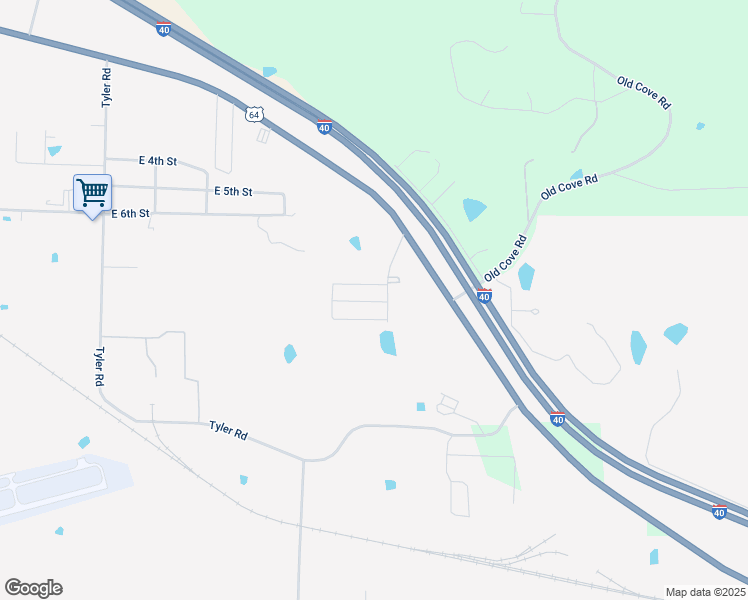 map of restaurants, bars, coffee shops, grocery stores, and more near 200 Warehouse Row in Russellville