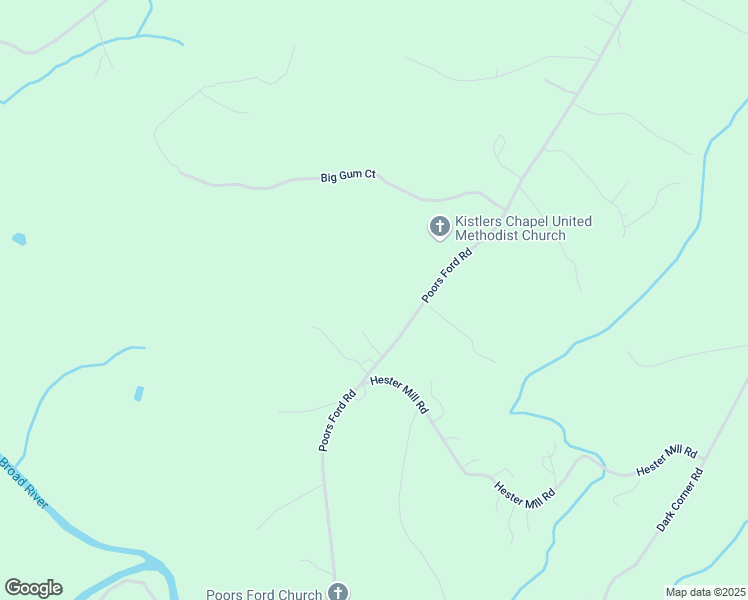 map of restaurants, bars, coffee shops, grocery stores, and more near 3126 Poors Ford Road in Rutherfordton