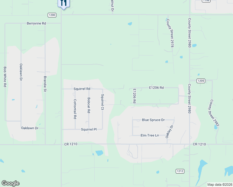 map of restaurants, bars, coffee shops, grocery stores, and more near 2334 Quail Creek Drive in Tuttle
