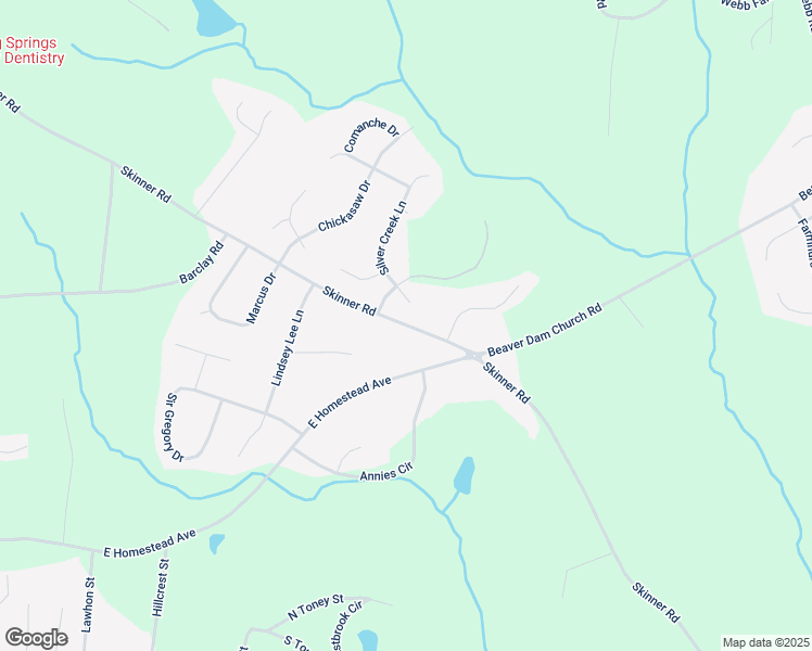 map of restaurants, bars, coffee shops, grocery stores, and more near 742 Skinner Road in Shelby