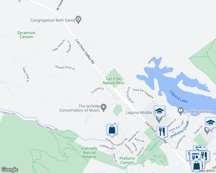 map of restaurants, bars, coffee shops, grocery stores, and more near 768 Clearview Lane in San Luis Obispo
