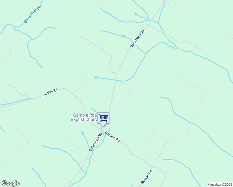 map of restaurants, bars, coffee shops, grocery stores, and more near 11810 Dolly Pond Road in Birchwood