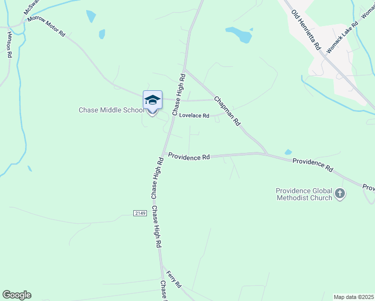 map of restaurants, bars, coffee shops, grocery stores, and more near 167 Providence Road in Forest City