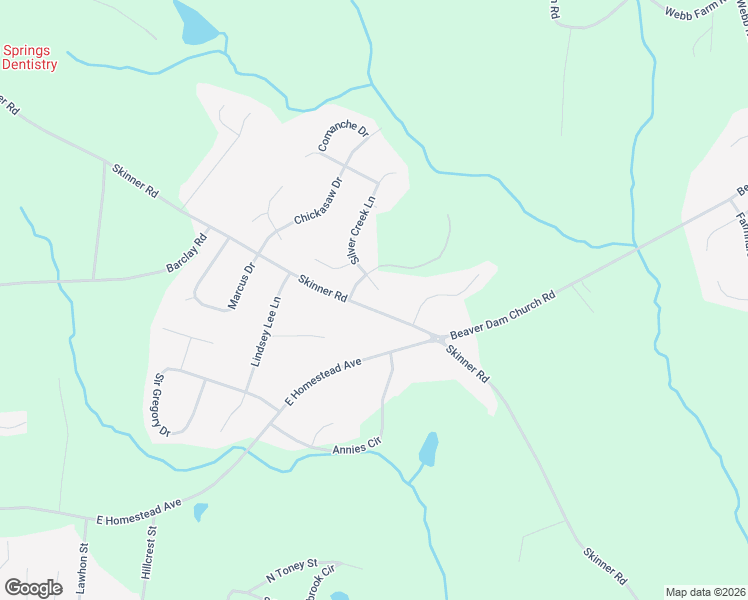 map of restaurants, bars, coffee shops, grocery stores, and more near 743 Skinner Road in Shelby