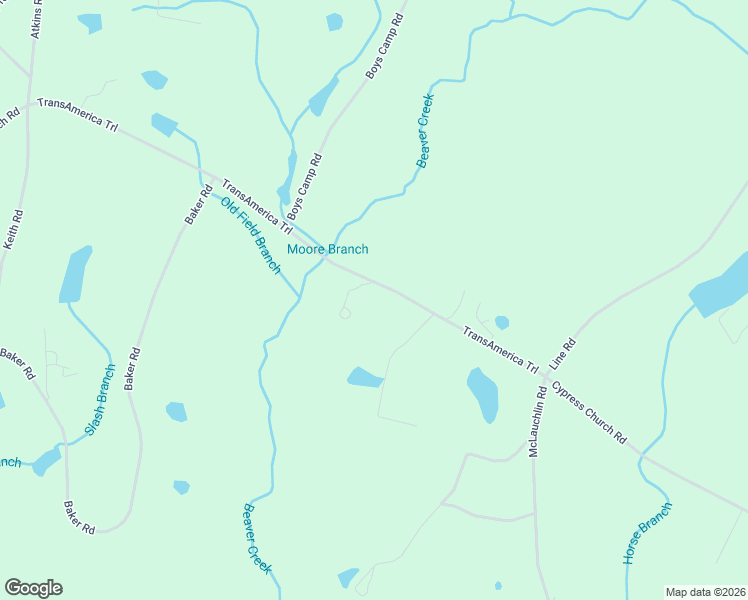 map of restaurants, bars, coffee shops, grocery stores, and more near 2899 Cypress Church Road in Cameron