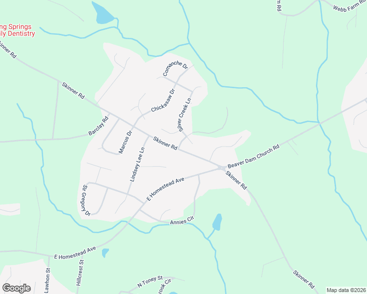map of restaurants, bars, coffee shops, grocery stores, and more near 743 Skinner Road in Shelby