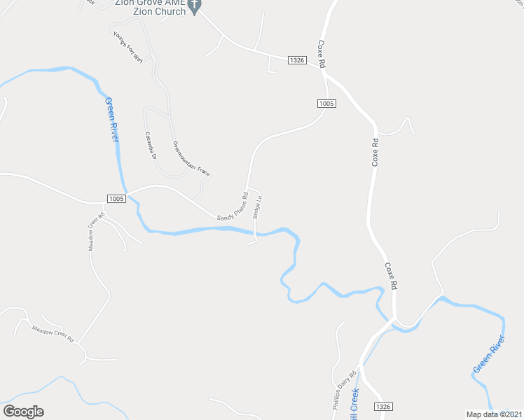 map of restaurants, bars, coffee shops, grocery stores, and more near 113 Bridge Lane in Tryon