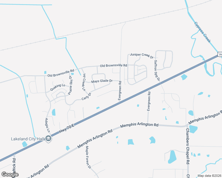 map of restaurants, bars, coffee shops, grocery stores, and more near 10238 Evergreen Manor Cove in Lakeland