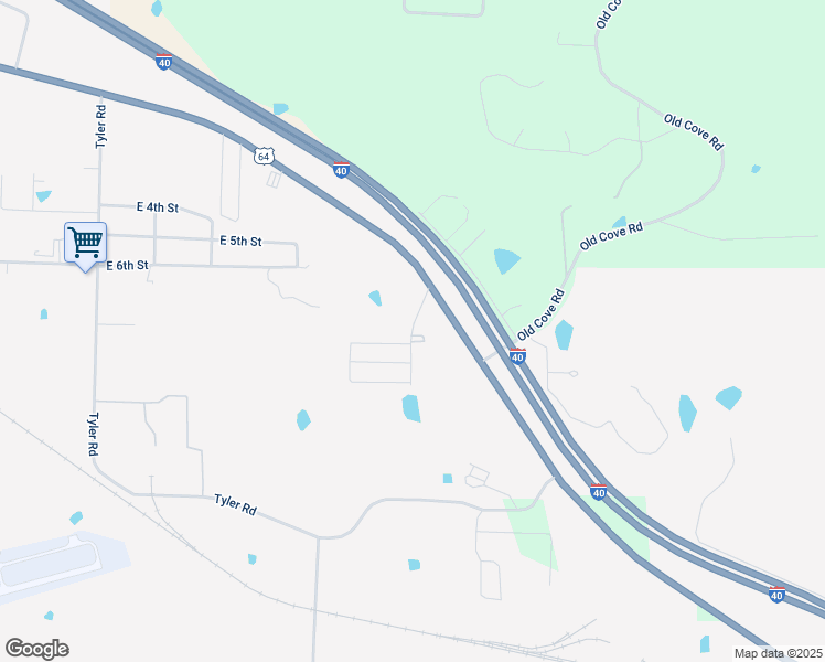 map of restaurants, bars, coffee shops, grocery stores, and more near 200 Warehouse Row in Russellville
