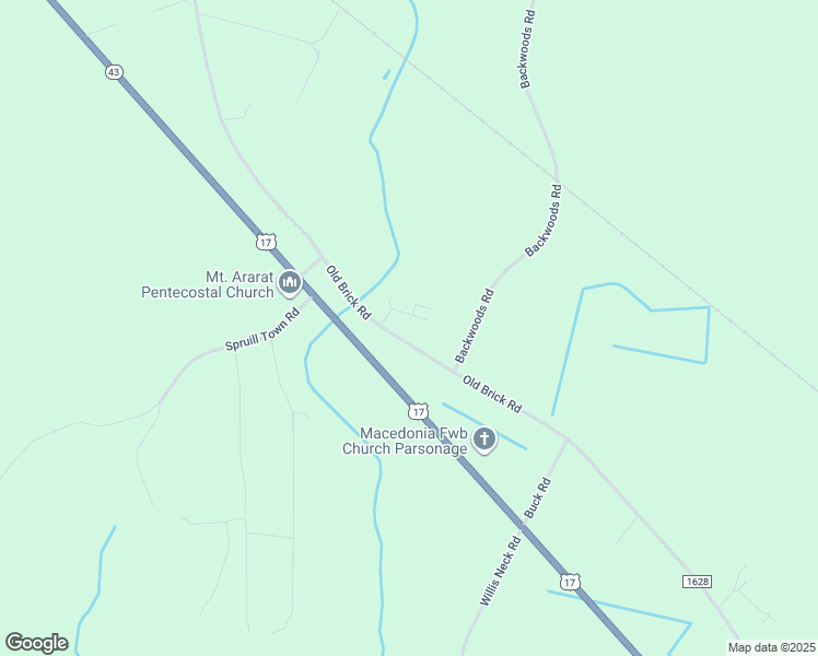 map of restaurants, bars, coffee shops, grocery stores, and more near 2000-2298 State Road 1628 in Vanceboro