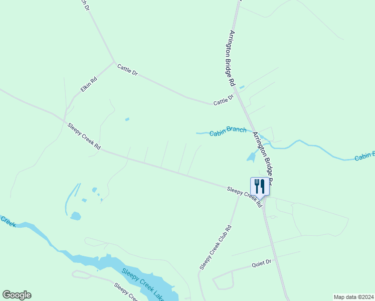 map of restaurants, bars, coffee shops, grocery stores, and more near 110 Rolling Knoll Court in Wayne County
