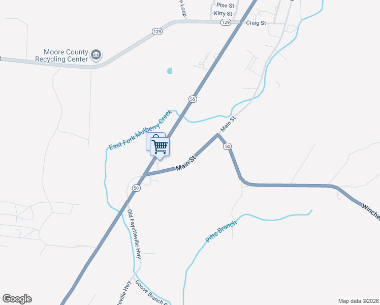 map of restaurants, bars, coffee shops, grocery stores, and more near 1424 Main Street in Lynchburg