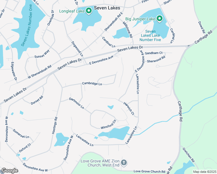 map of restaurants, bars, coffee shops, grocery stores, and more near 130 Cambridge Lane in West End