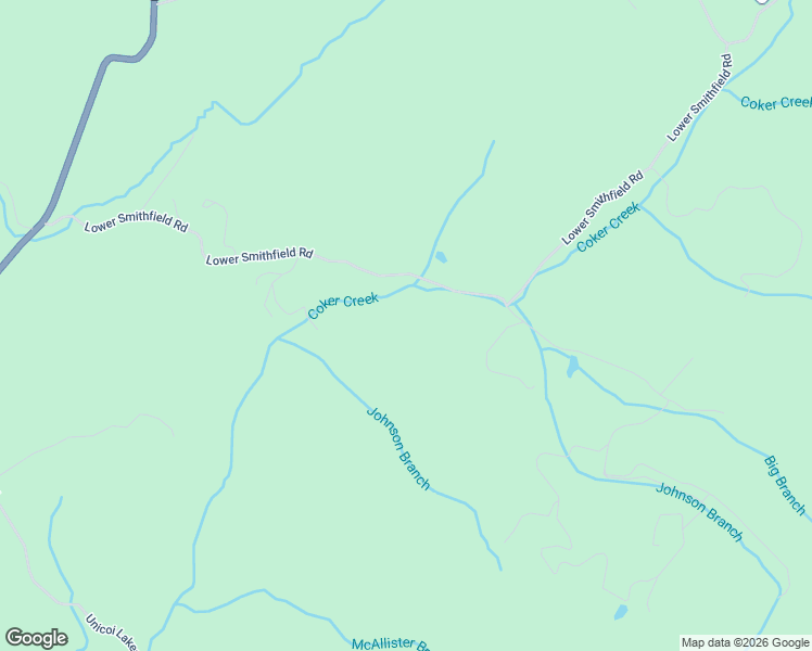 map of restaurants, bars, coffee shops, grocery stores, and more near 300 Lower Smithfield Road in Tellico Plains