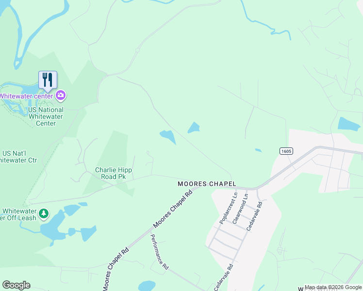 map of restaurants, bars, coffee shops, grocery stores, and more near 1300 Hawfield Road in Charlotte