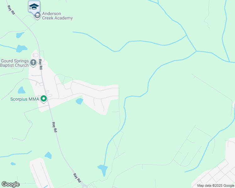 map of restaurants, bars, coffee shops, grocery stores, and more near 563 Falls Creek Drive in Spring Lake