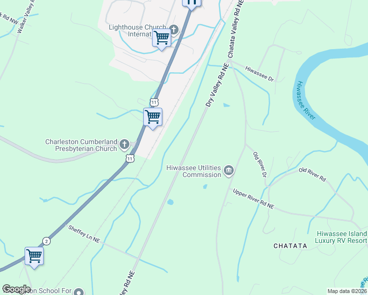 map of restaurants, bars, coffee shops, grocery stores, and more near 2525 Dry Valley Road Northeast in Charleston