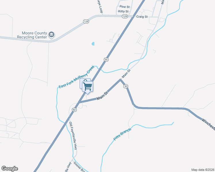 map of restaurants, bars, coffee shops, grocery stores, and more near 1424 Main Street in Lynchburg