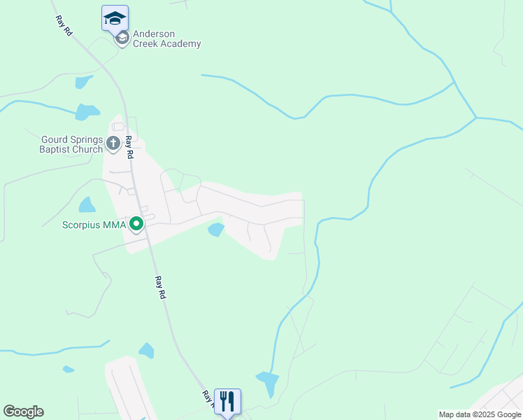 map of restaurants, bars, coffee shops, grocery stores, and more near 226 Kensington Drive in Spring Lake