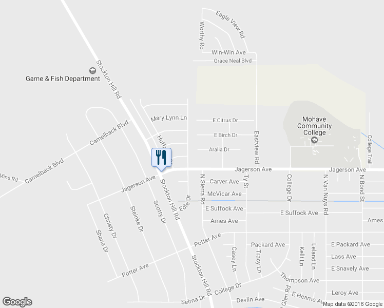 map of restaurants, bars, coffee shops, grocery stores, and more near 5046 Edie Dr in Kingman