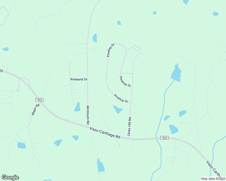 map of restaurants, bars, coffee shops, grocery stores, and more near 226 Pinetop Drive in Carthage