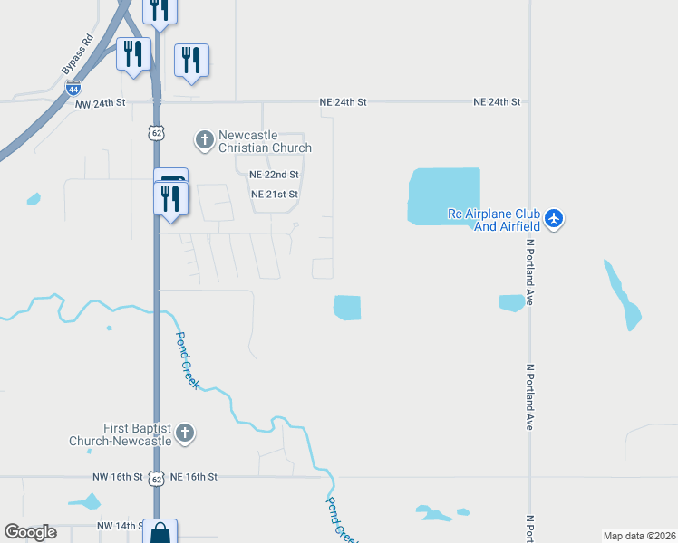 map of restaurants, bars, coffee shops, grocery stores, and more near 1902 Bradford Circle in Newcastle