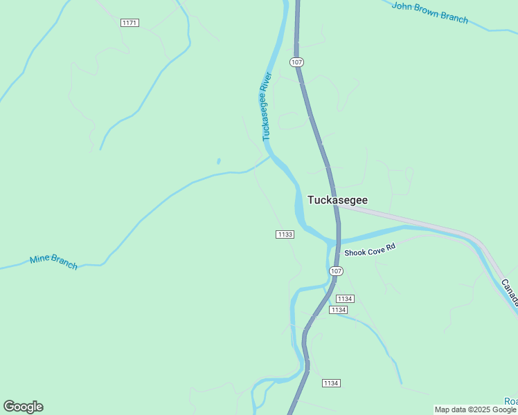 map of restaurants, bars, coffee shops, grocery stores, and more near 465 Fred Smith Road in Tuckasegee