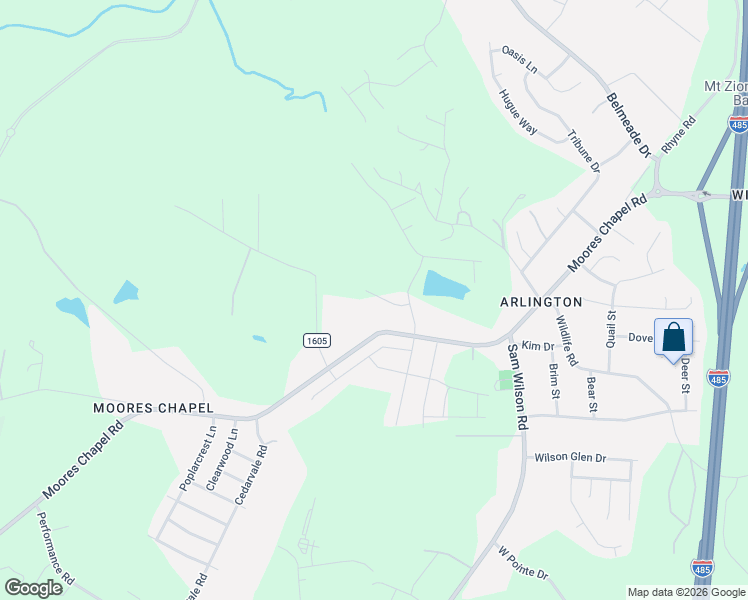 map of restaurants, bars, coffee shops, grocery stores, and more near 10918 Moores Chapel Road in Charlotte