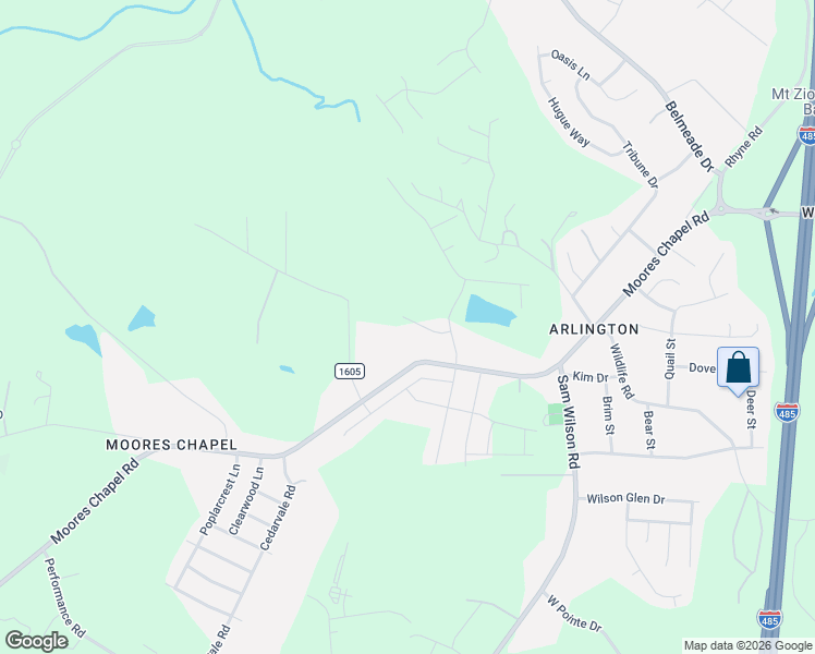 map of restaurants, bars, coffee shops, grocery stores, and more near 10918 Moores Chapel Road in Charlotte