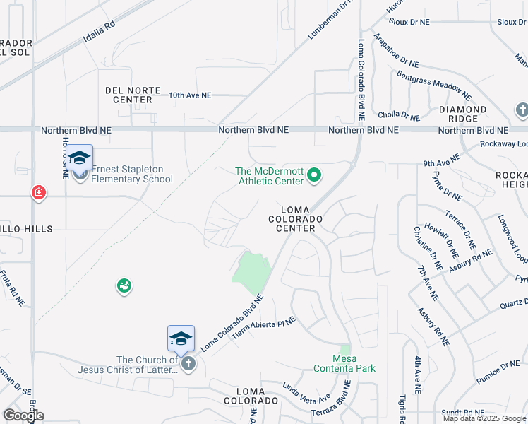 map of restaurants, bars, coffee shops, grocery stores, and more near 755 Loma Colorado Boulevard Northeast in Rio Rancho