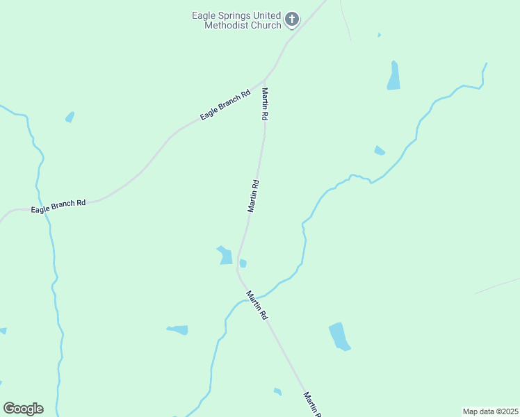 map of restaurants, bars, coffee shops, grocery stores, and more near 331 Martin Road in Eagle Springs