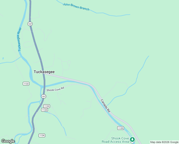 map of restaurants, bars, coffee shops, grocery stores, and more near 407 Canada Road in Tuckasegee