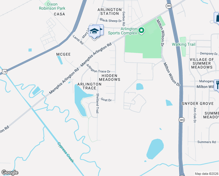 map of restaurants, bars, coffee shops, grocery stores, and more near in Arlington