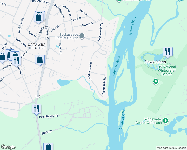 map of restaurants, bars, coffee shops, grocery stores, and more near 108 Steamboat Drive in Mount Holly