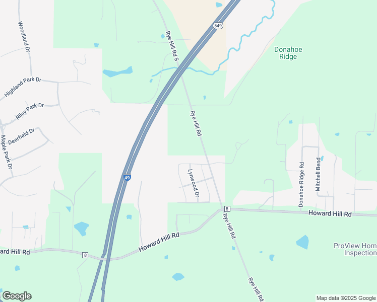 map of restaurants, bars, coffee shops, grocery stores, and more near 11912 Rye Hill Road South in Fort Smith