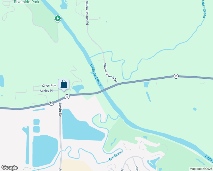 map of restaurants, bars, coffee shops, grocery stores, and more near 108 Sumpter Lane in Judsonia